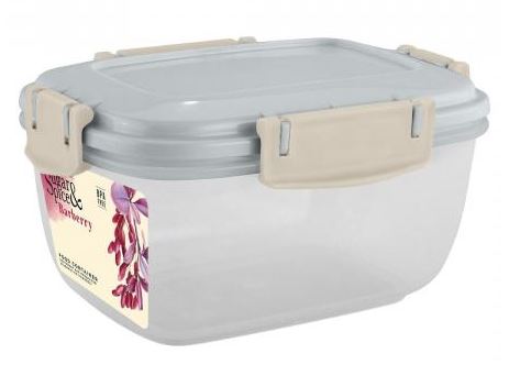 Контейнер для продуктов Sugar&Spice Barberry герметичный 0,45л прямоугольный трюфель